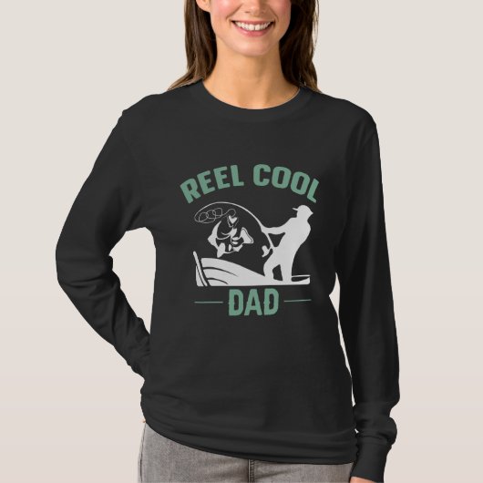Reel Cool Dad Fishing Rure Structure Spoon Papa Da T-Shirt (Vorderseite)