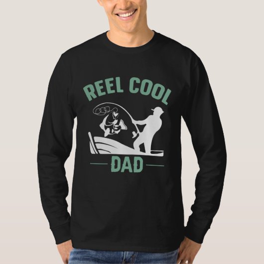 Reel Cool Dad Fishing Rure Structure Spoon Papa Da T-Shirt (Vorderseite)