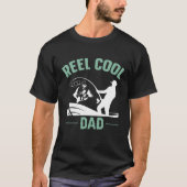 Reel Cool Dad Fishing Rure Structure Spoon Papa Da T-Shirt (Vorderseite)