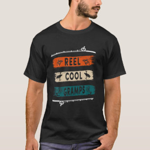 Reel Cool Gramps Fisherman Funny Fishing T-Shirt