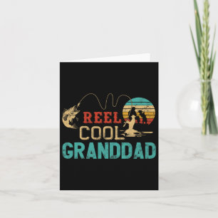 Reel Cool Granddad Vintag Funny Fishing Rod Gesche Karte
