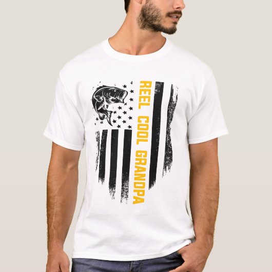 Reel Cool Grandpa Fishing T-Shirt – Funny Fisherma (Vorderseite)