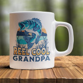 Reel Cool Grandpa Funny Fisherman grandpa Kaffeetasse