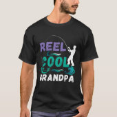 Reel Cool Grandpa Quote   Fishing Graphic T-Shirt (Vorderseite)