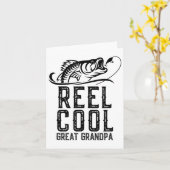Reel Cool Great Opa Fishing Fisherman Funny Re Karte (Gelbe Blume)