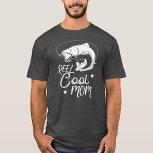 Reel Cool Mom Fathers Day Fishing MOM T-Shirt