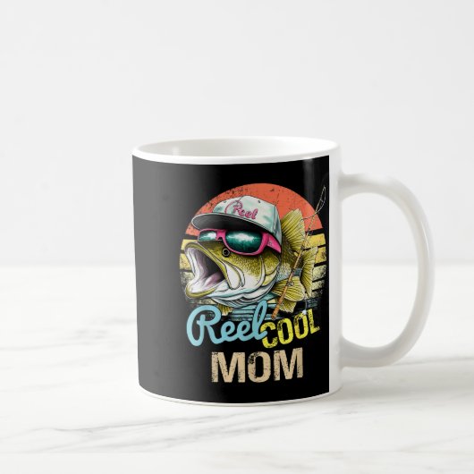 Reel Cool Mom Funny Fishing Quotes For Uncle Women Kaffeetasse (Rechts)