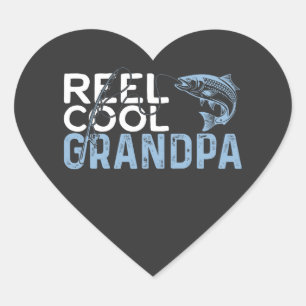 Reel Cool Opa Herz-Aufkleber