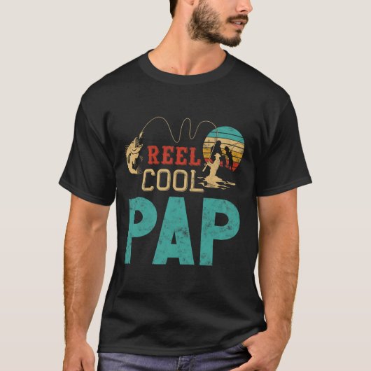 Reel Cool Pap Fishing Father’s Day Gift For Fisher T-Shirt (Vorderseite)