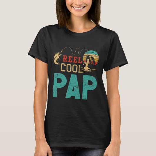 Reel Cool Pap Fishing Father’s Day Gift For Fisher T-Shirt (Vorderseite)