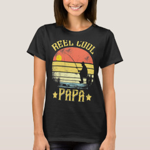 Reel Cool Papa Angeltag Papa Papa T-Shirt