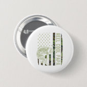 Reel Cool Papa Camouflage American Flag Fathers Da Button (Vorne & Hinten)