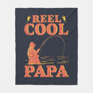 Reel Cool Papa Fishing Vater Fleecedecke