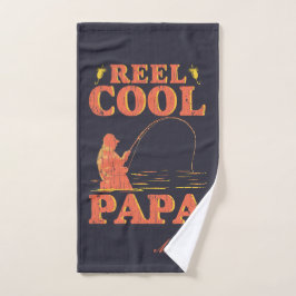 Reel Cool Papa Funny Fishing Vatertag Vater Handtuch