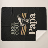 Reel Cool Papa - Geschenke von Vater und Großvater Sherpadecke (Vorderseite (Horizontal))