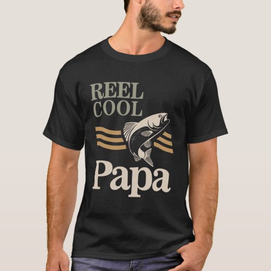 Reel Cool Papa - Geschenke von Vater und Großvater T-Shirt (Vorderseite)