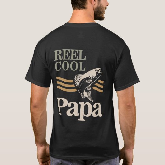 Reel Cool Papa - Geschenke von Vater und Großvater T-Shirt (Rückseite)