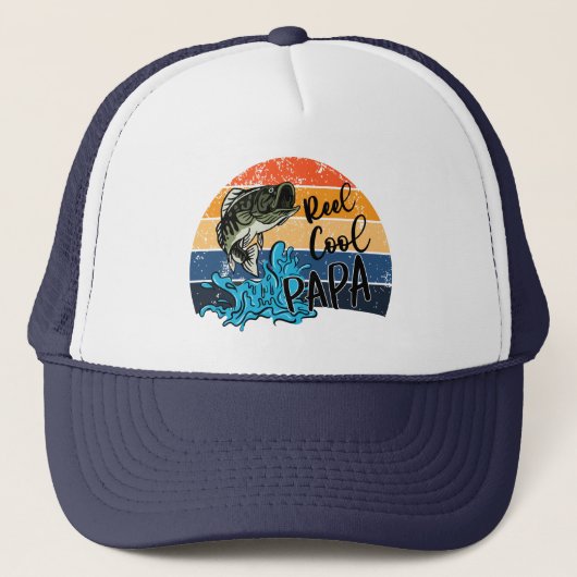 Reel Cool Papa Truckerkappe (Vorderseite)