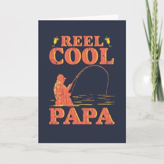 Reel Cool Papa Vatertag Karte (Vorderseite)