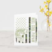 Reel Cool Papaw Camouflage American Flag Fathers D Karte (Gelbe Blume)