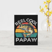 Reel Cool Papaw Fathers Day Funny B Vater Karte (Gelbe Blume)
