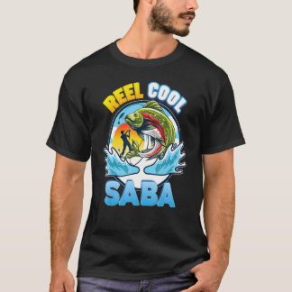 Reel Cool Saba Fishing Vater Papa Daddy Papa T-Shirt