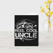 Reel Cool Uncle Fishing Daddy Fathers Day Dad For  Karte (Gelbe Blume)