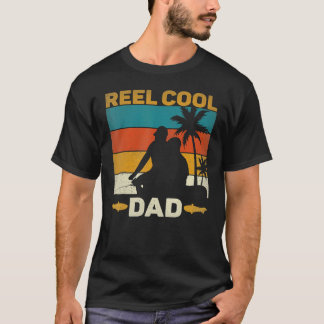 Reel Cool Vater Fisherman Daddy Vatertag Fishi T-Shirt