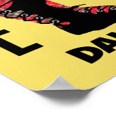 Reel Dance Scottish Country Dance Themed Poster (Ecke)