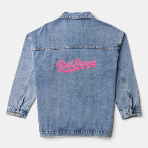 Reel Drama Doll Pink Chicks Who Fish Fishing Jean Jeansjacke
