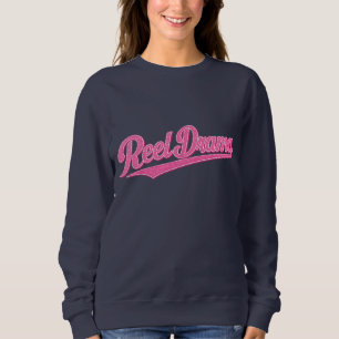 Reel Drama Doll Rosa Chicks, die angeln Lustiges A Sweatshirt