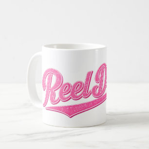 Reel Drama Puppe Rosa Chicks, die fischen, lustige Kaffeetasse