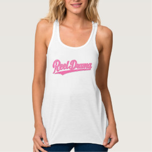 Reel Drama Puppe Rosa Chicks Who Fish Lustige Ange Tank Top