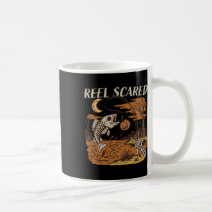 Reel erschreckt Halloween Fishing Funny Skeleton F Kaffeetasse