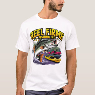 Reel Firme Fishing Inc Vintage-Bass-T-Shirt T-Shirt