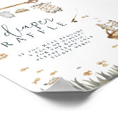 Reel Fuel Fishing Diaper Raffle Baby Dusche Poster (Ecke)