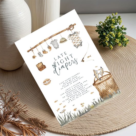 Reel Fuel Fishing Spate Night Diapers Baby Poster