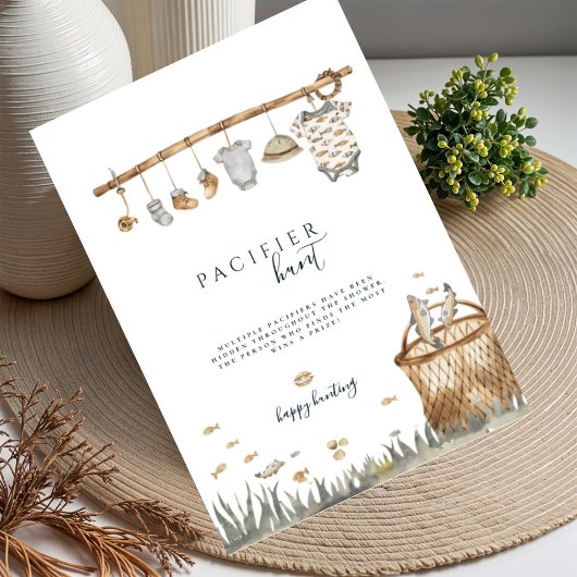 Reel Fun Fishing Schnuller Jagen Kinderduschplakat Poster