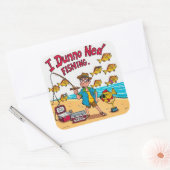 Reel Fun mit Ned Quadratischer Aufkleber (Umschlag)