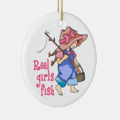 Reel Girls Fish Keramik Ornament (Rechts)