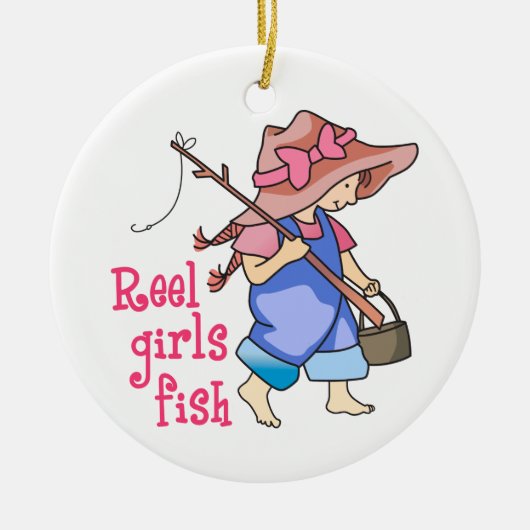 Reel Girls Fish Keramik Ornament (Vorne)