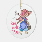 Reel Girls Fish Keramik Ornament (Links)