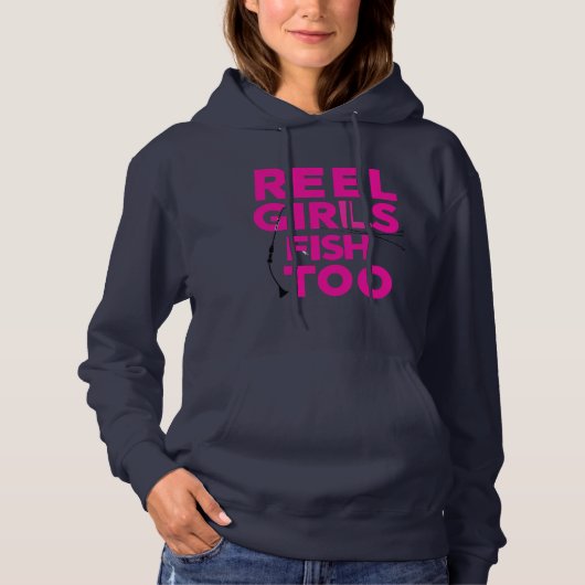 Reel Girls Fish Too – Women’s Hoodie (Vorderseite)