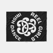 Reel Girls Irish Dance Dancer Funny Irish Dancing Fleecedecke (Vorderseite (Horizontal))