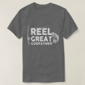 Reel Great GodVater Fishing Daddy oder Fisherman G T-Shirt (Design vorne)