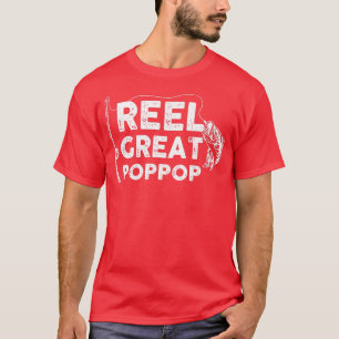 Reel Great Poppop Fishing Daddy oder Fisherman Gra T-Shirt