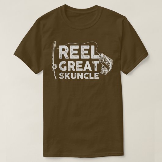 Reel Great Skuncle Fishing Daddy oder Fisherman Gr T-Shirt (Design vorne)