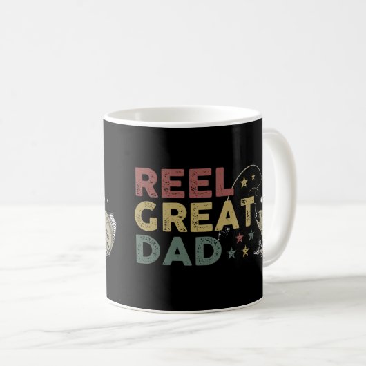 Reel Great Vater Kaffeetasse (VorderseiteRechts)