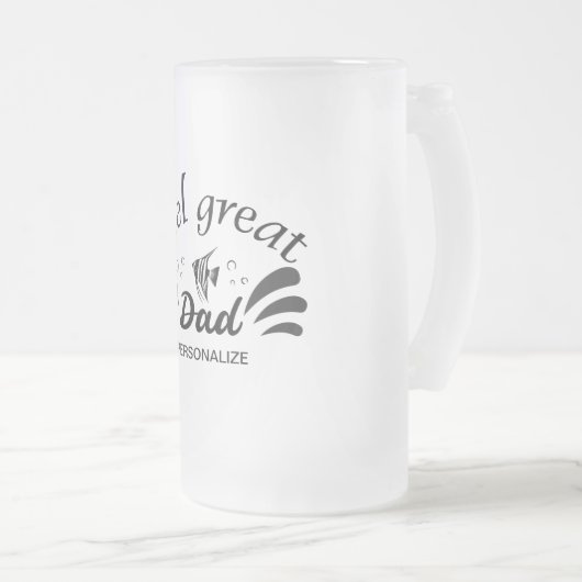 Reel Great Vater Mattierte Tasse (VorderseiteRechts)