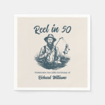 Reel in 50 Vintagen Fisherman am 50. Geburtstag de